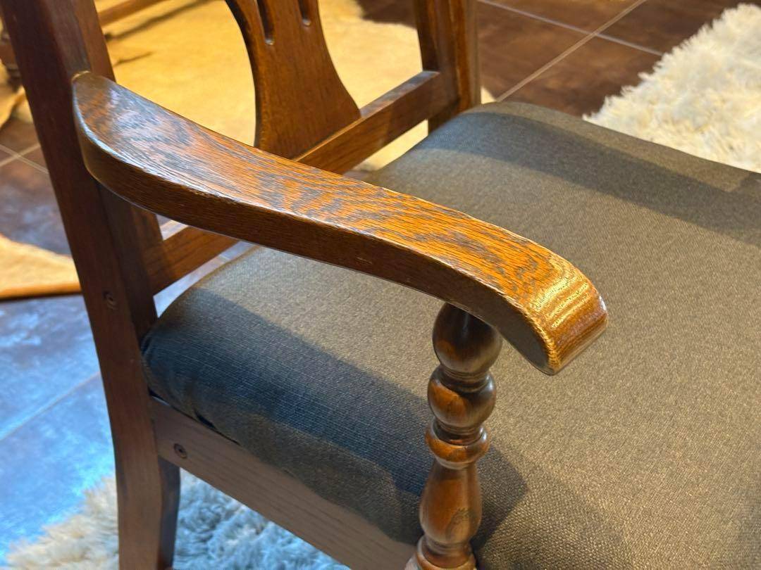 リメイク品　Brugge 三越ブルージュ　アームチェア　肘付き椅子 ny