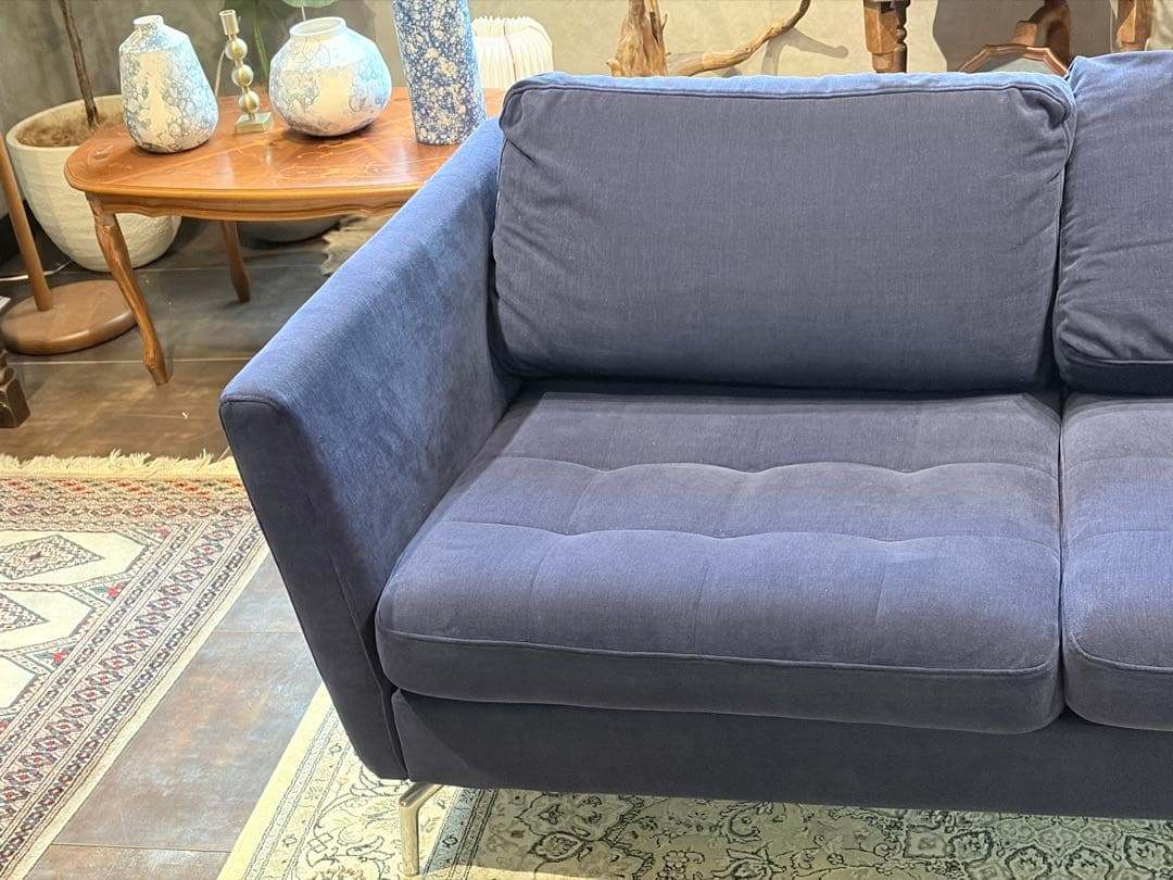 BoConcept　ブルー　2人用　ソファ　ファブリック　モダン　IGZ