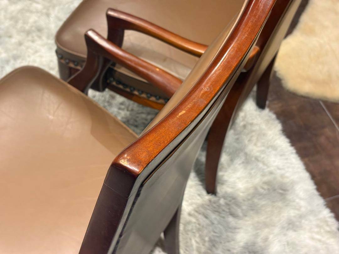 マルニ　maruni アームチェア　ビンテージ　鋲打　リベット　ハイバック　SK