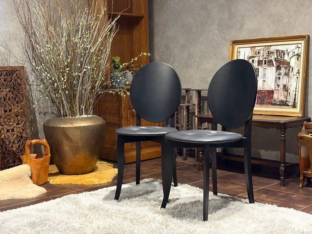 モダン　Buono ヴォーノ 6 ブラックチェア　パーソナルチェア 椅子 Sn