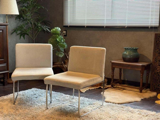 アクタス　ACTUS スチールチェア　ベージュ　ファブリック　シティ　SR