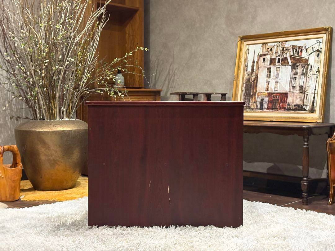 karimoku カリモク　コーナーテーブル　収納　ローズウッド　アンティーク