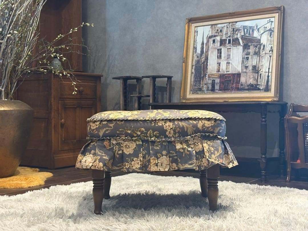 飛騨産業　キツツキ　アームチェア　アームソファ　オットマン　アンティーク　YZ