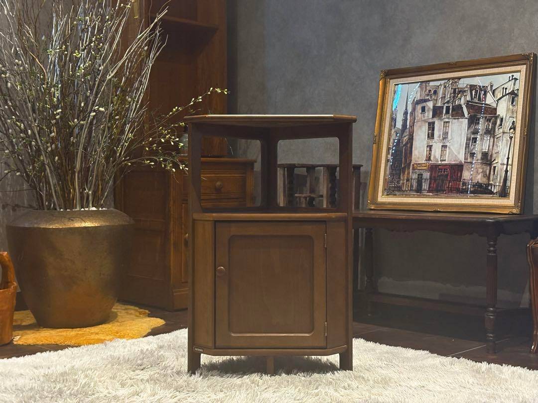 karimoku カリモク　電話台　ファックス台　コーナーキャビネット　IZ