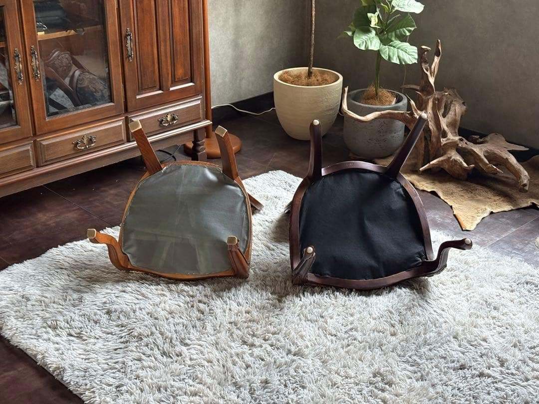 アンティーク　ヴィンテージ　猫脚　クラシック　ヨーロピアン　チェア 2脚 GZ