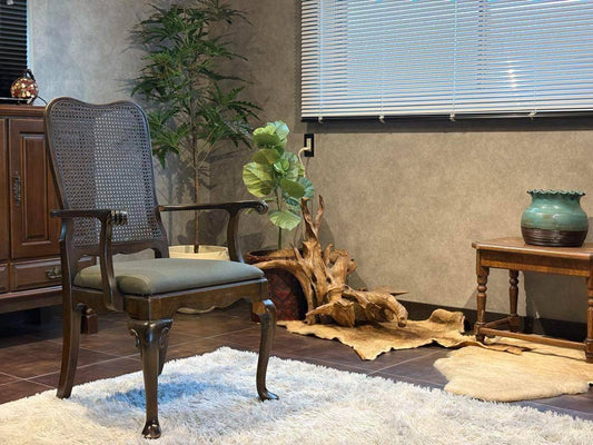 USビンテージ　アームチェア　猫脚　クラシカル　アメリカン　ブルックリン　洋風