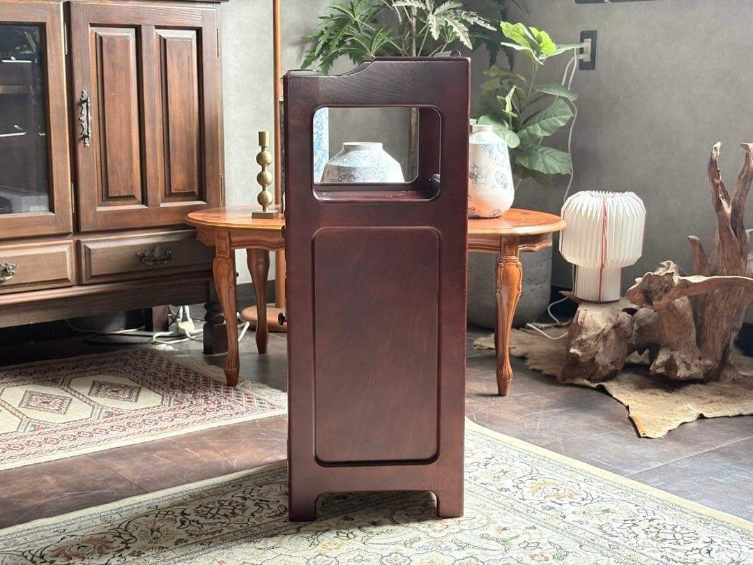 カリモク　Karimoku　電話台　コンソール　レトロ　オールドカリモク