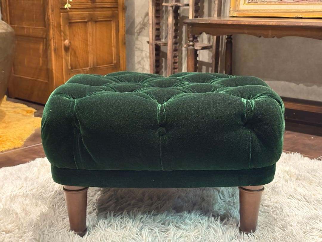 maruni マルニ木工　1人掛けソファ　オットマンセット　ボタンダウン　nZ