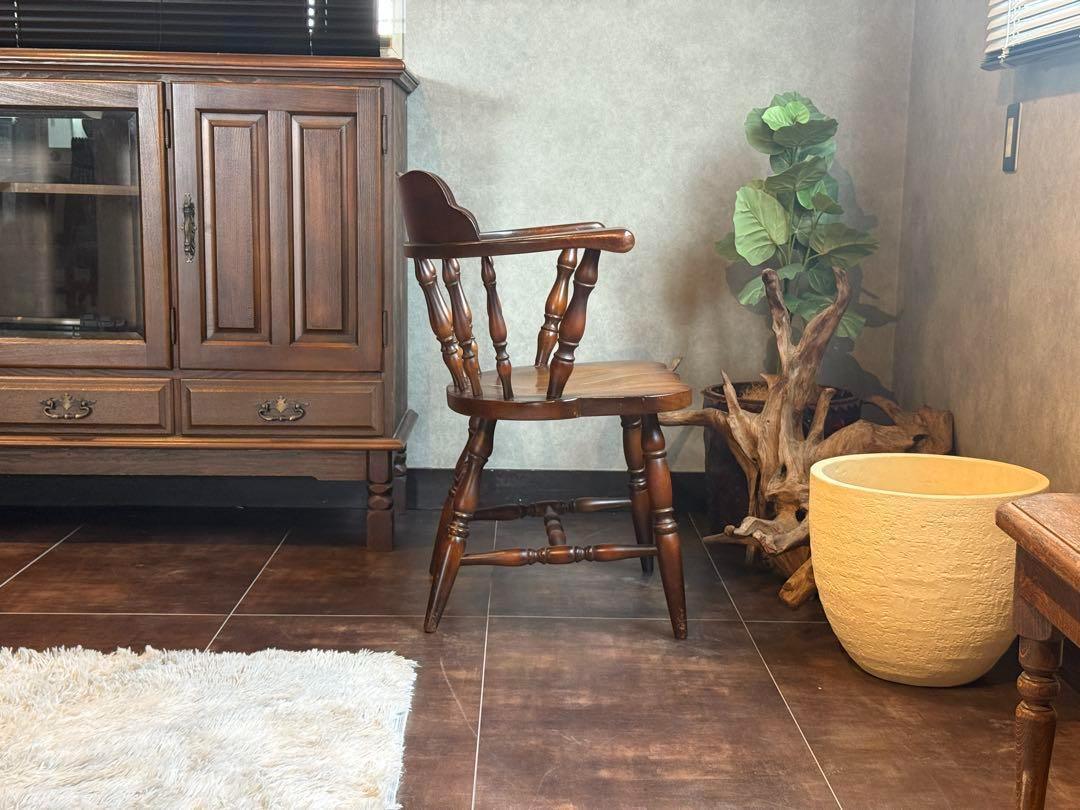 飛騨産業　HIDA アームチェア　ヴィンテージ　スポークチェア　レトロ　IH