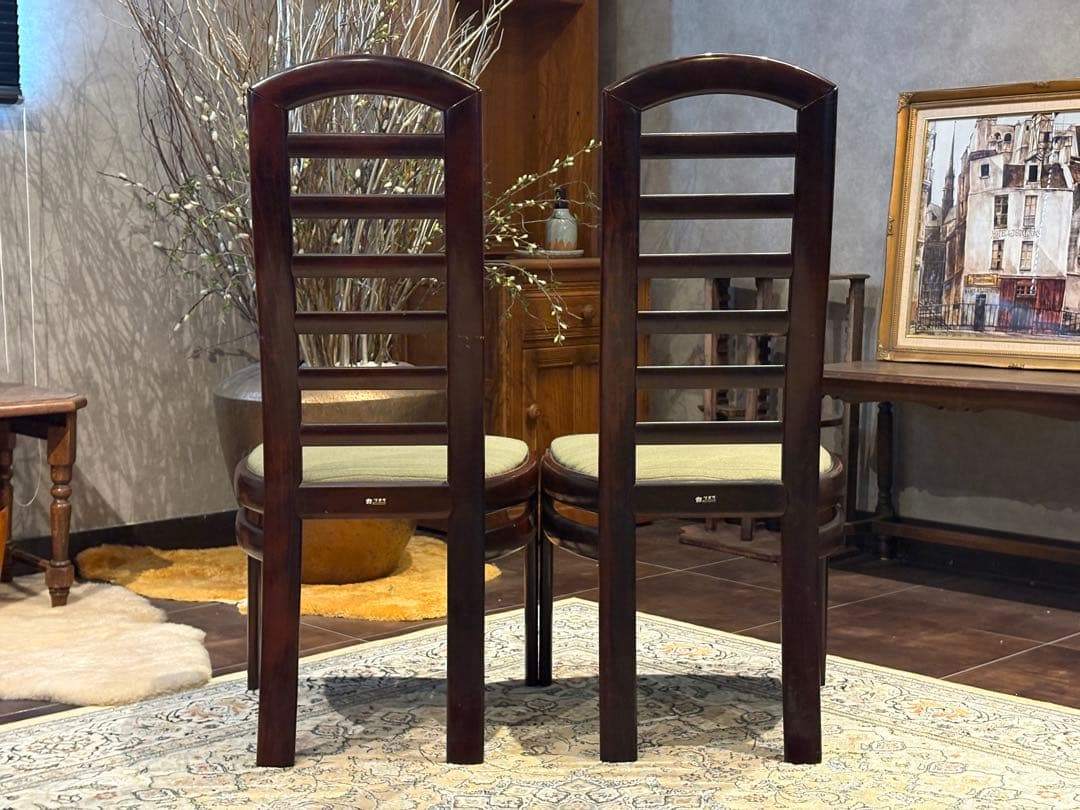 ②karimoku カリモク ダイニングチェア ハイバック リメイクIR