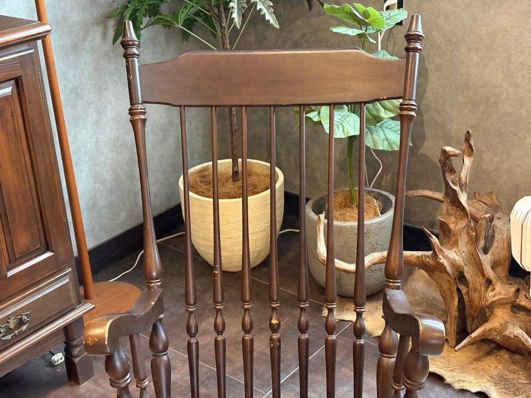 TAIHEI　太平家具　WINDS　ロッキングチェア　リベット打　レザー　nZ