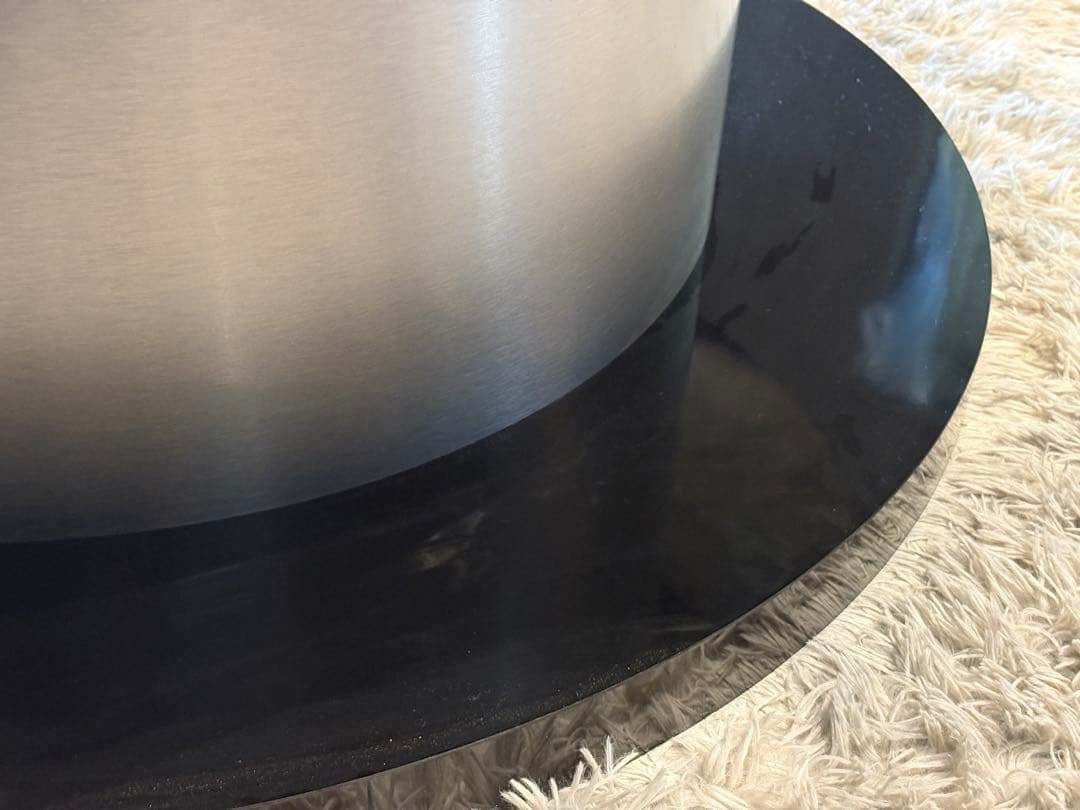 ラウンドテーブル センターテーブル 円卓 ブラック モダンデコ nZ