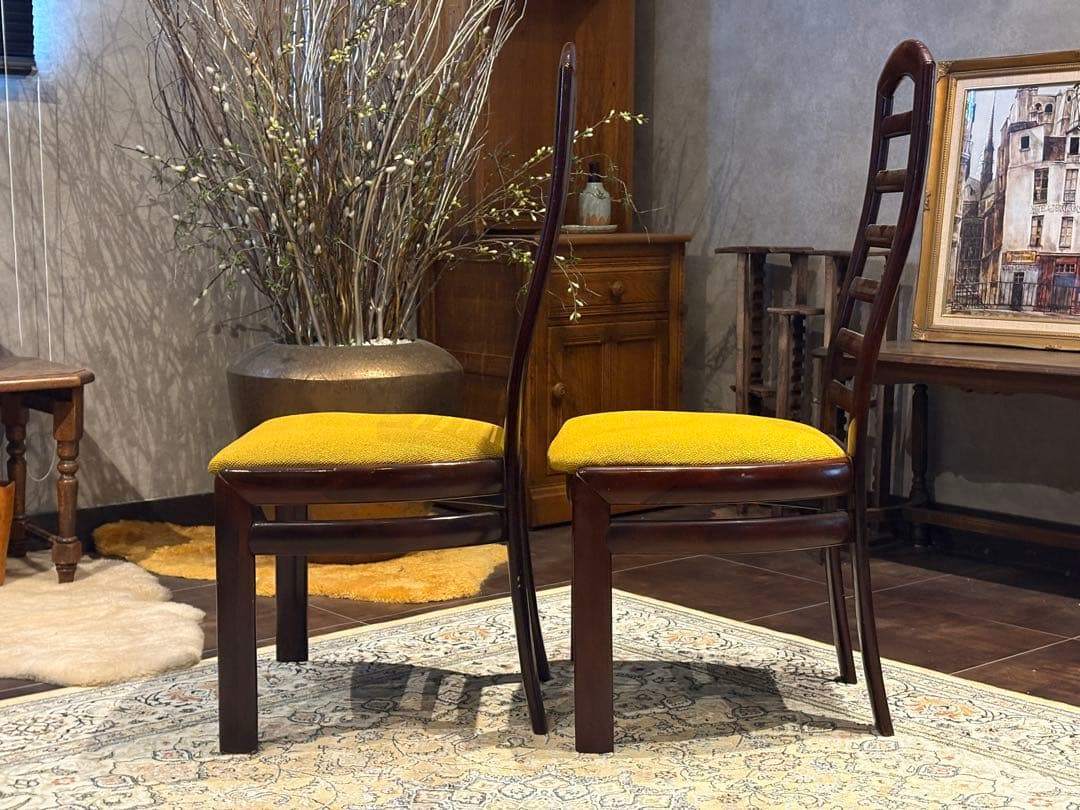 ①karimoku カリモク ダイニングチェア ハイバック リメイクIR