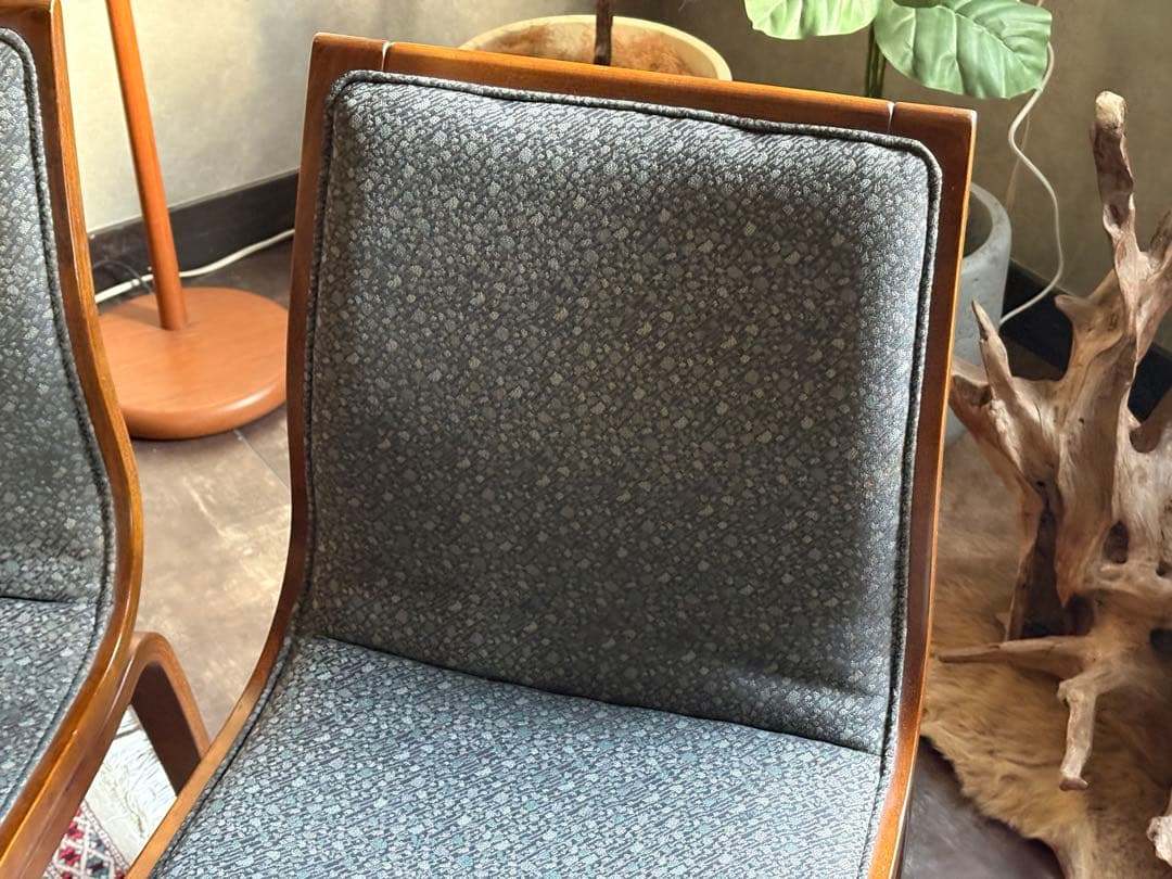 ①オールドカリモク karimoku ヴィンテージチェア　ビンテージチェア　RZ