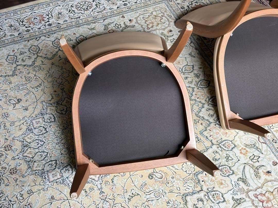 カリモク　チェア　ナチュラル　ダイニングチェア　インテリア家具　3脚セット