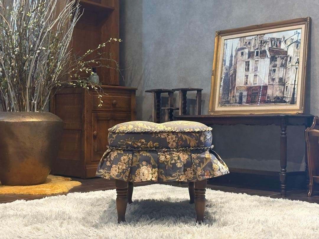 飛騨産業　キツツキ　アームチェア　アームソファ　オットマン　アンティーク　YZ