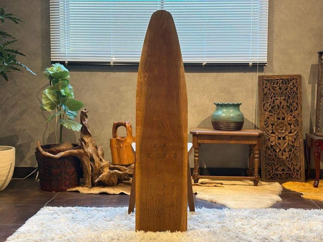 ③ 希少　レトロ　無垢材　ヴィンテージ　カフェ　店舗什器　ハイバックチェア　In