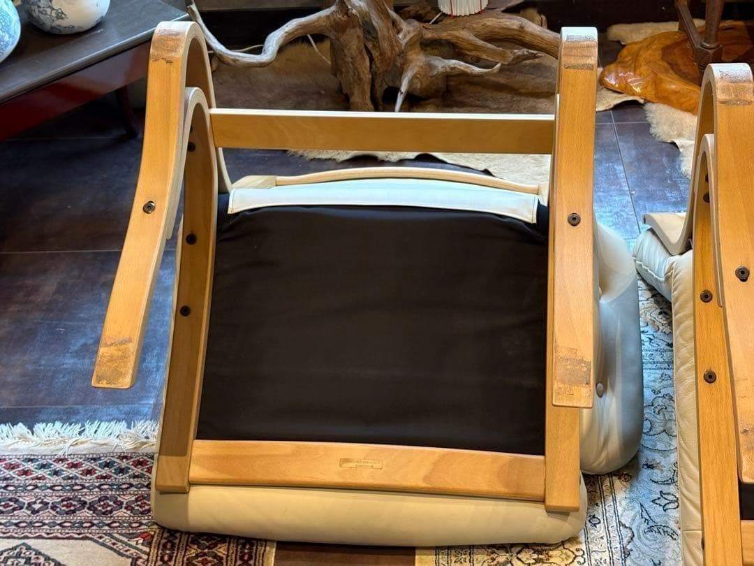 3人掛け本革ソファ　カリモク　karimoku セパレートソファ　3脚　InZ