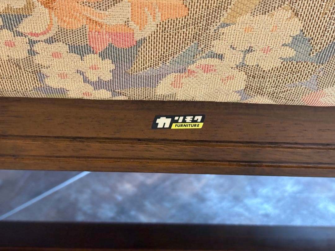 Karimoku カリモク　コロニアル　花柄　レトロ　ヴィンテージ　ベンチ　IZ