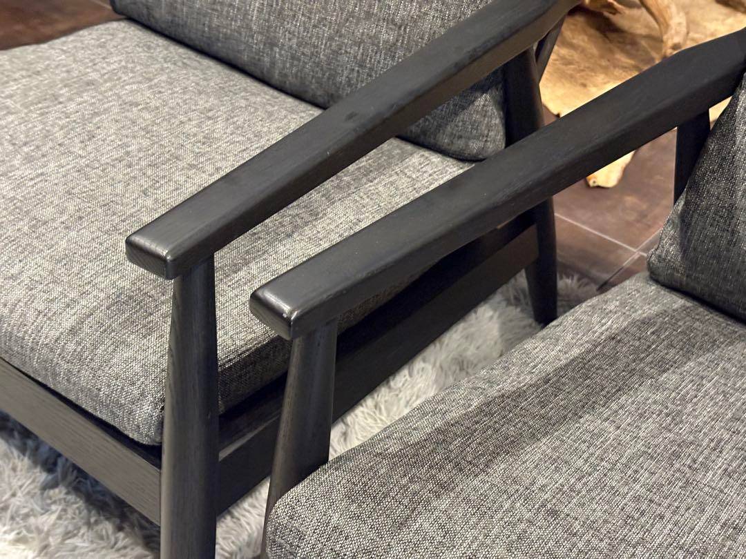 FUJIEI フジエイ　富士栄　アームソファ　リビング　ブラック　2脚　HZ