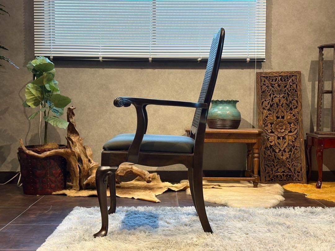 USビンテージ　アームチェア　猫脚　クラシカル　アメリカン　ブルックリン　洋風