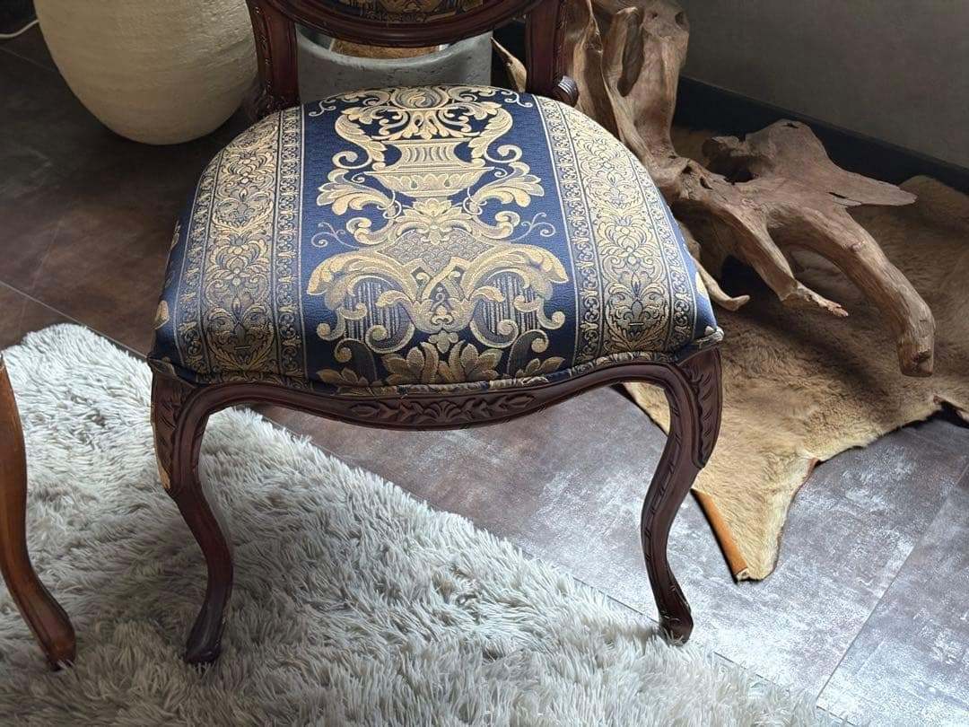 アンティーク　ヴィンテージ　猫脚　クラシック　ヨーロピアン　チェア 2脚 GZ