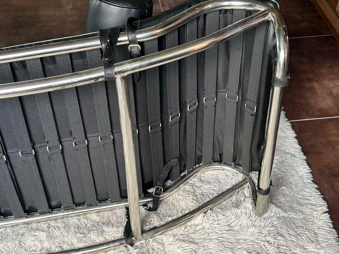 モダン　LC4 シェーズロング ブラックレザー　カッシーナ　ルコルビジェ　GH