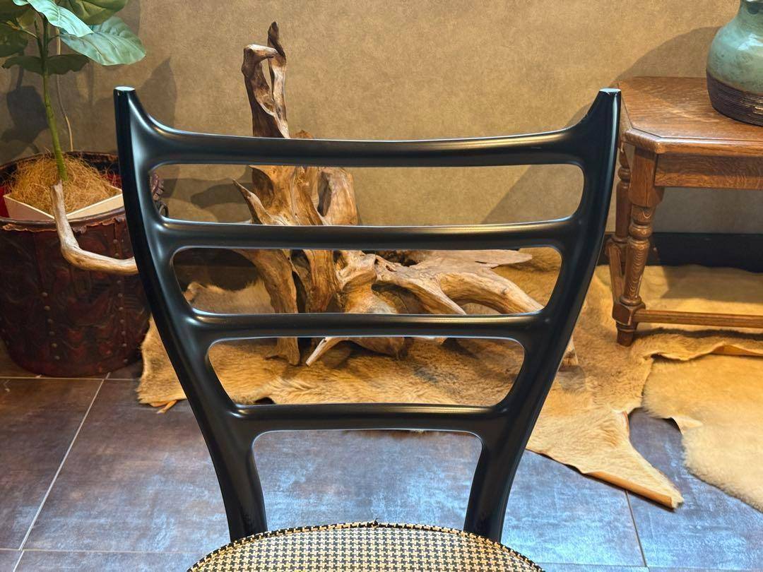希少　ネオウッド　フランスベッド　チェア　ブラック　モダン　洋風　フランス　nR