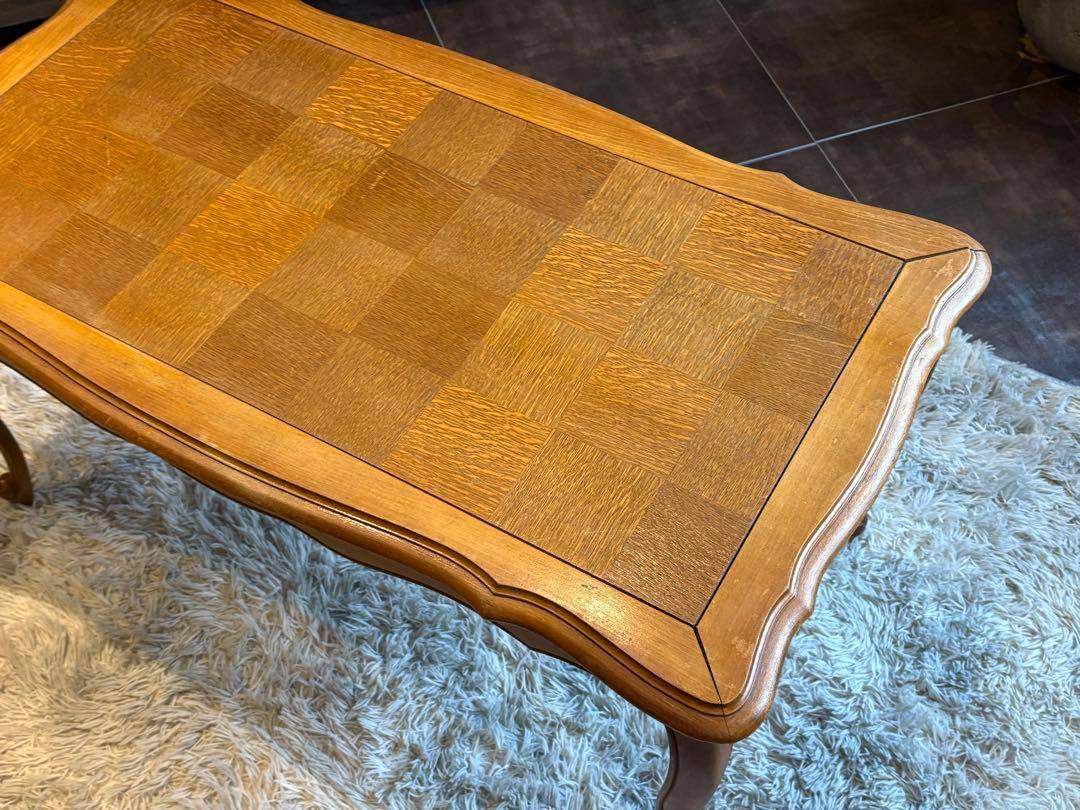 フランスアンティーク　猫脚　ローテーブル　センターテーブル　輸入家具　RZ