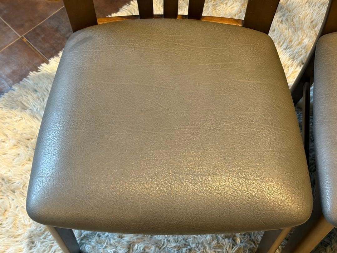 ①karimoku カリモク ダイニングチェア リビングチェア 合皮レザー IG