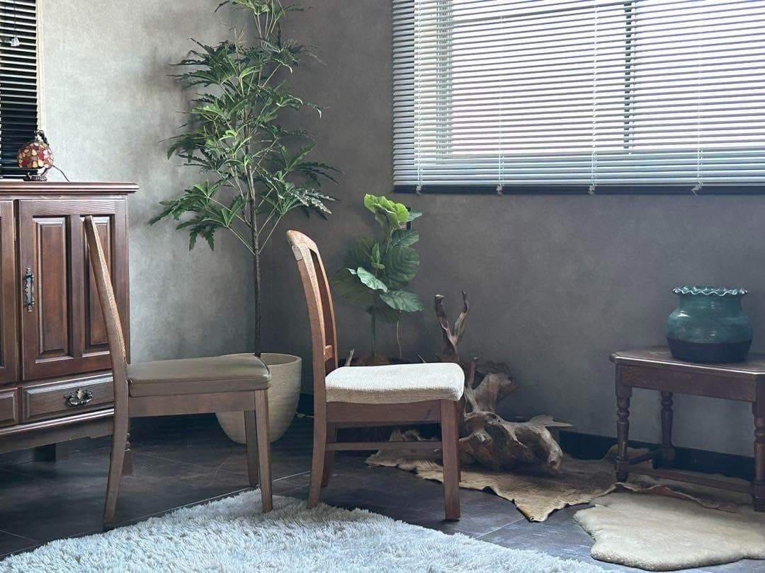 飛騨産業　マルニ木工　ヴィンテージチェア　ラタンバックチェア　2脚セット　H