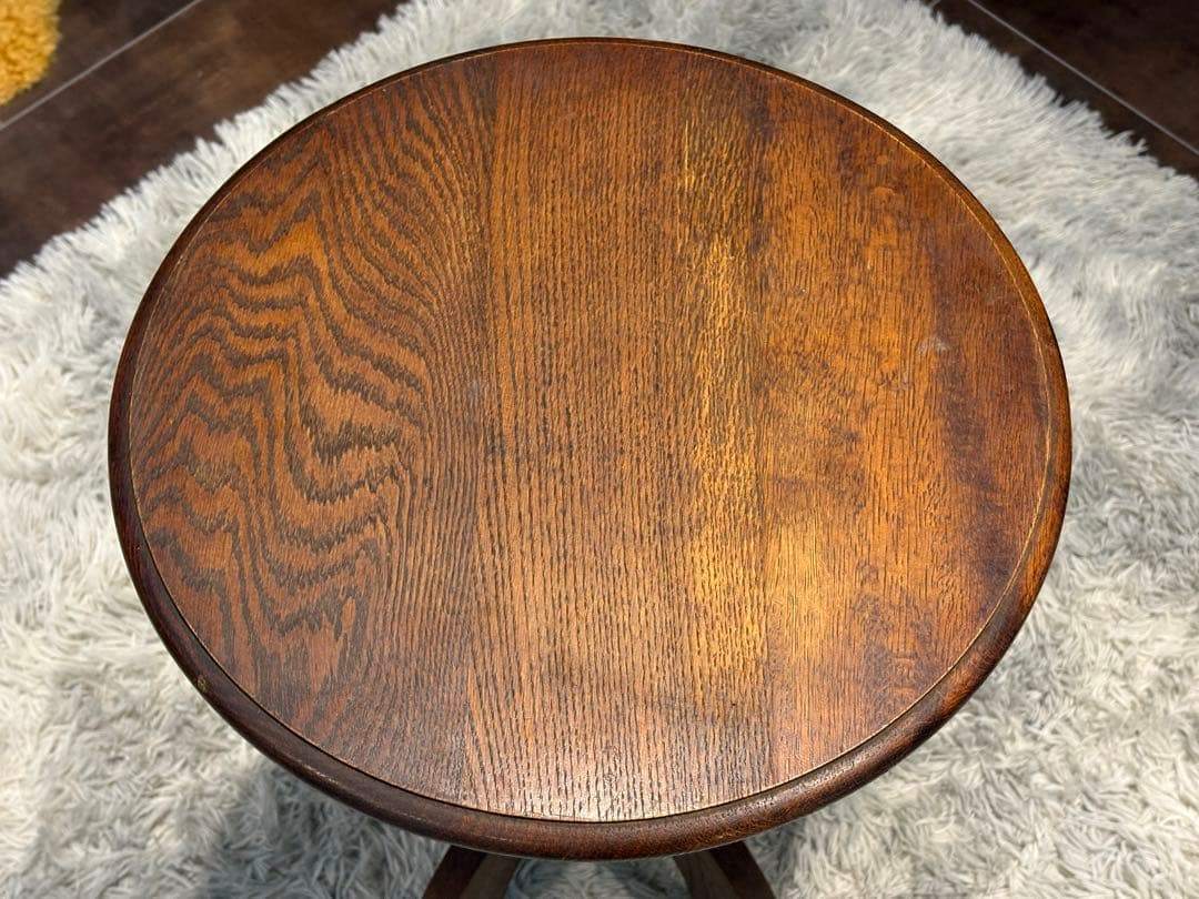 コーヒーテーブル サイドテーブル ナイトテーブル アンティーク 円卓 IG