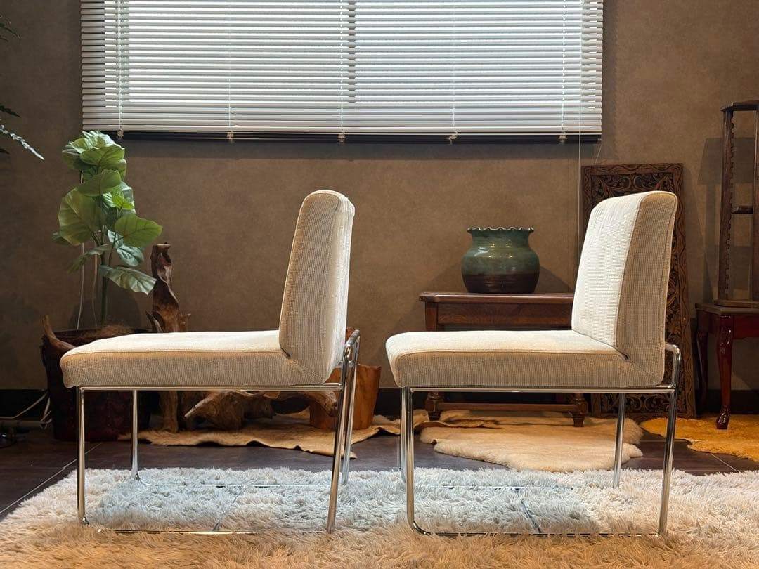 アクタス　ACTUS スチールチェア　ベージュ　ファブリック　シティ　SR