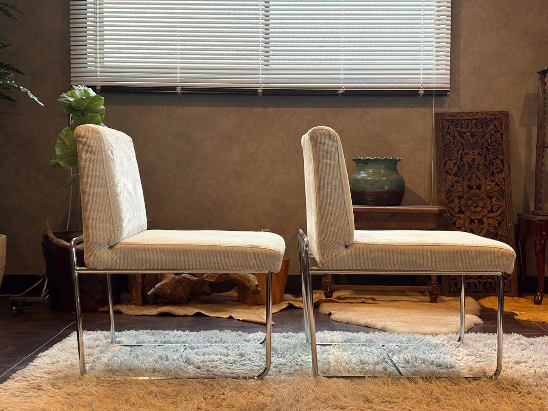 アクタス　ACTUS スチールチェア　ベージュ　ファブリック　シティ　SR