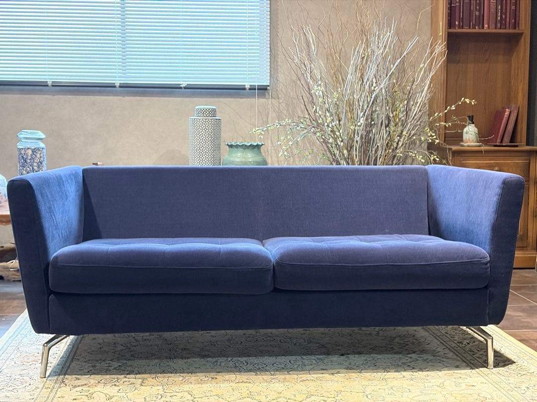 BoConcept　ブルー　2人用　ソファ　ファブリック　モダン　IGZ