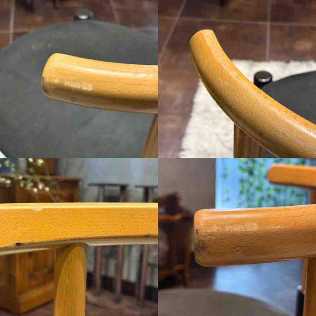 北欧　レトロ　ビンテージチェア　ラウンドチェア　4脚セット　nZ