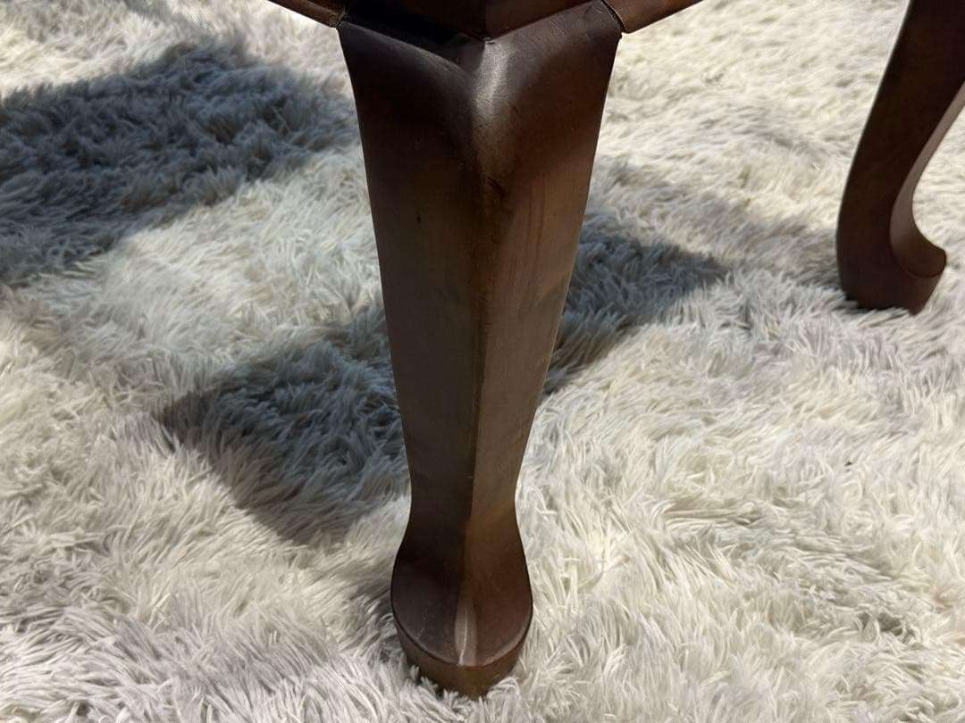 アジアン　クラシック　ヴィンテージ　猫脚　センターテーブル　引き出し付　YZ