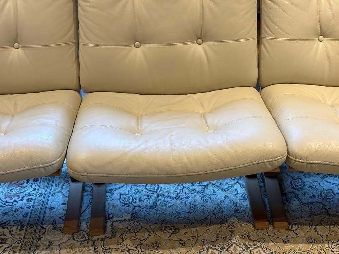 3人掛け本革ソファ　カリモク　karimoku セパレートソファ　3脚　InZ