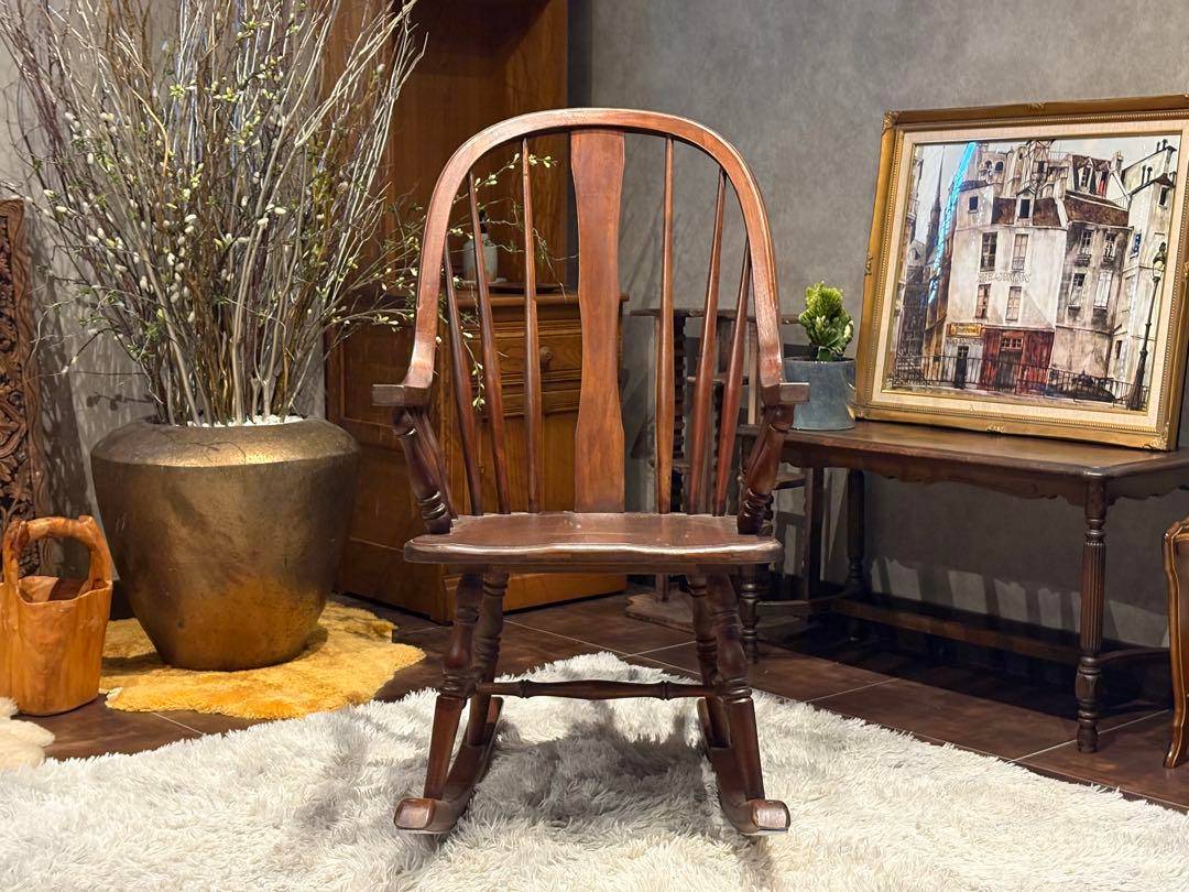 ロッキングチェア　東谷　AZUMAYA 無垢材　アンティーク　ビンテージ　IZZ