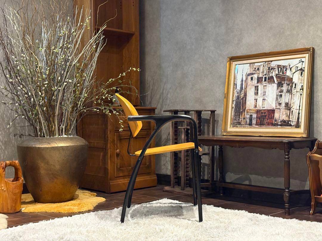 シティ系 ダイニングチェア　リビングチェア　アームチェア　椅子　ヴィンテージ　G