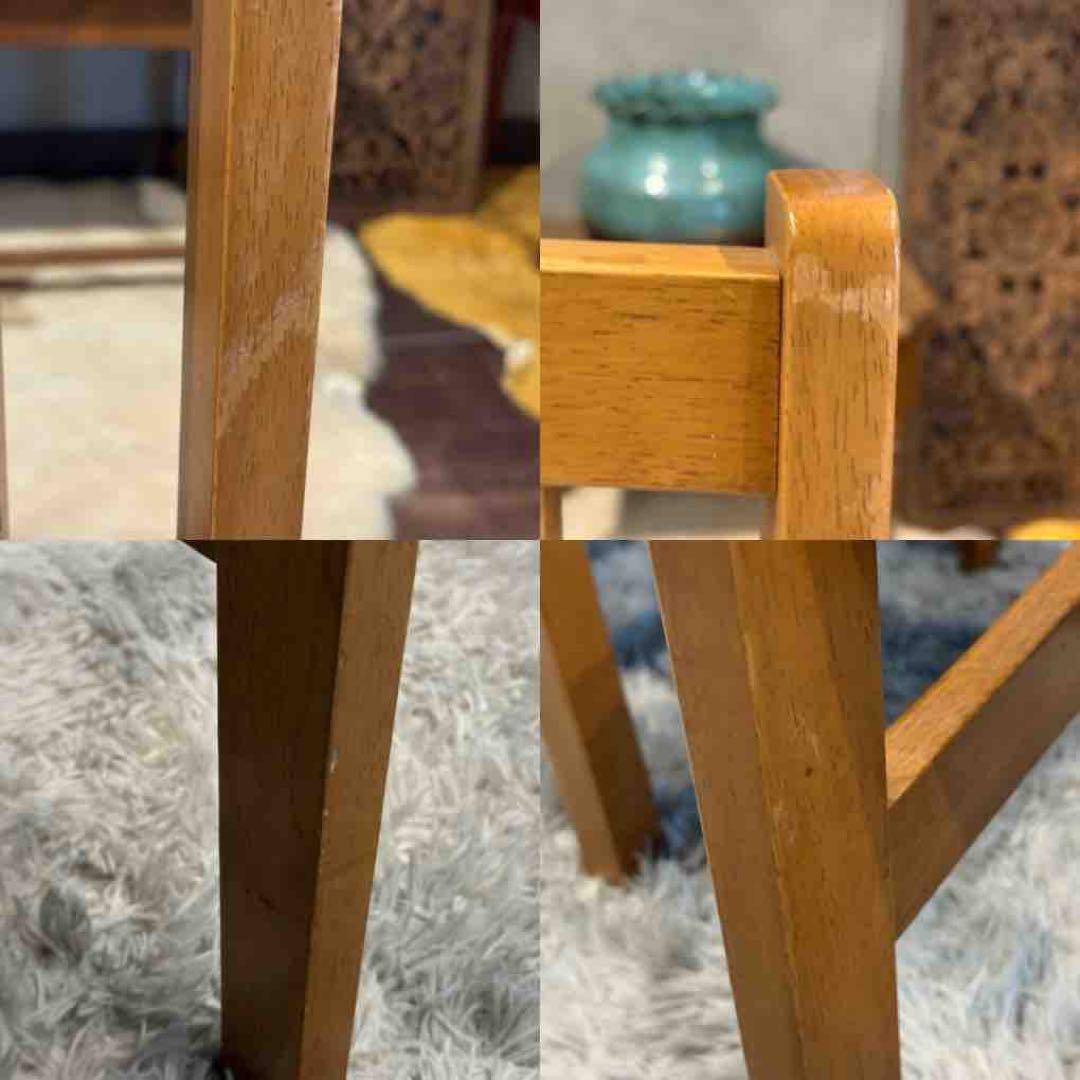 山善　YAMAZEN ダイニングチェア　リビングチェア　ビンテージ　4脚　YK