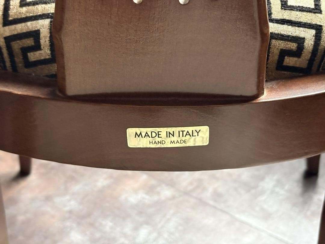 イタリア製　クラシック　ビンテージ　アームチェア　ロココ　ハンドメイド　nZ