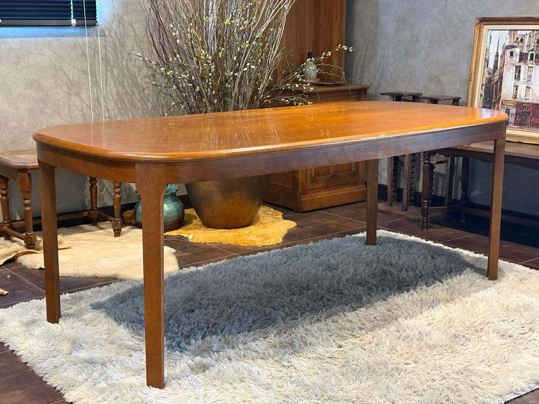 shirakawa 白川木工 飛騨家具 ダイニングテーブル アンティーク R