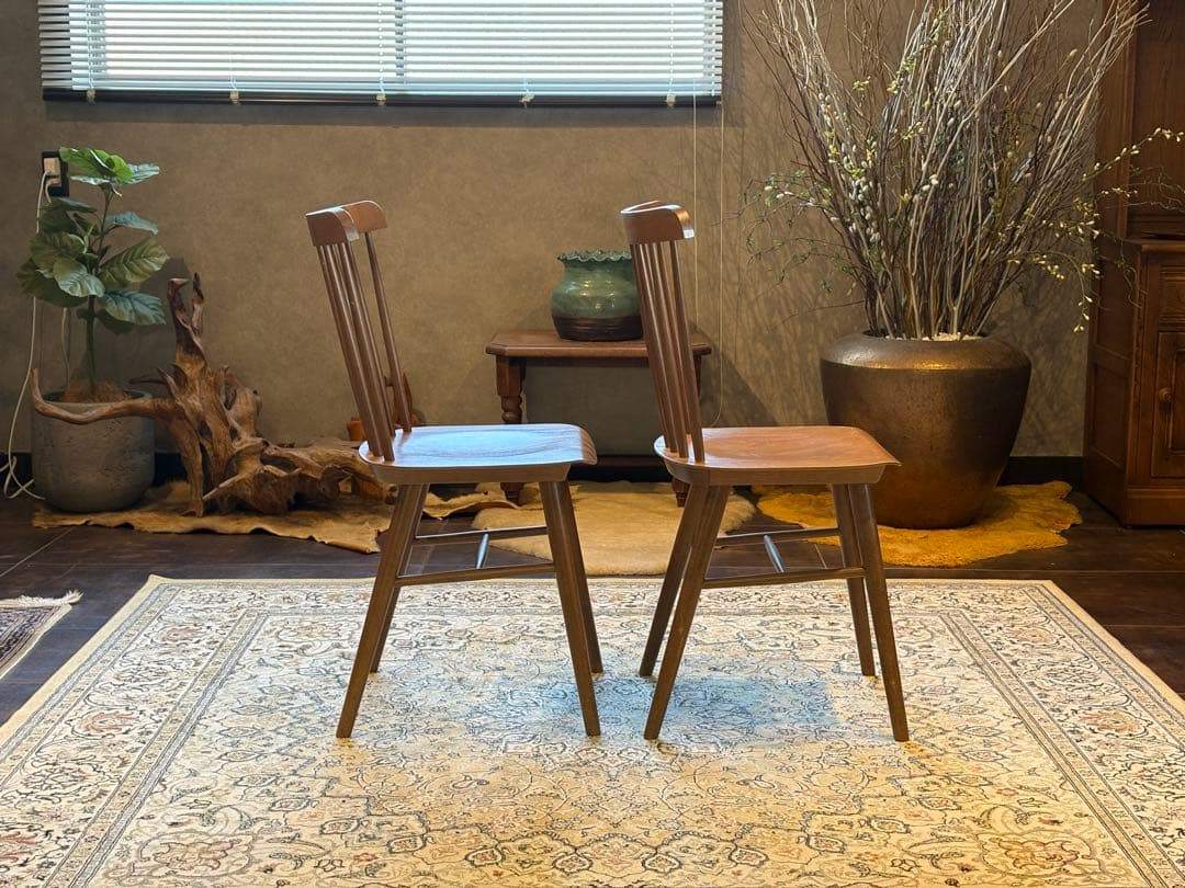 TON トン　ウィンザーチェア　スポークチェア　ビンテージ　2脚セット　SZ