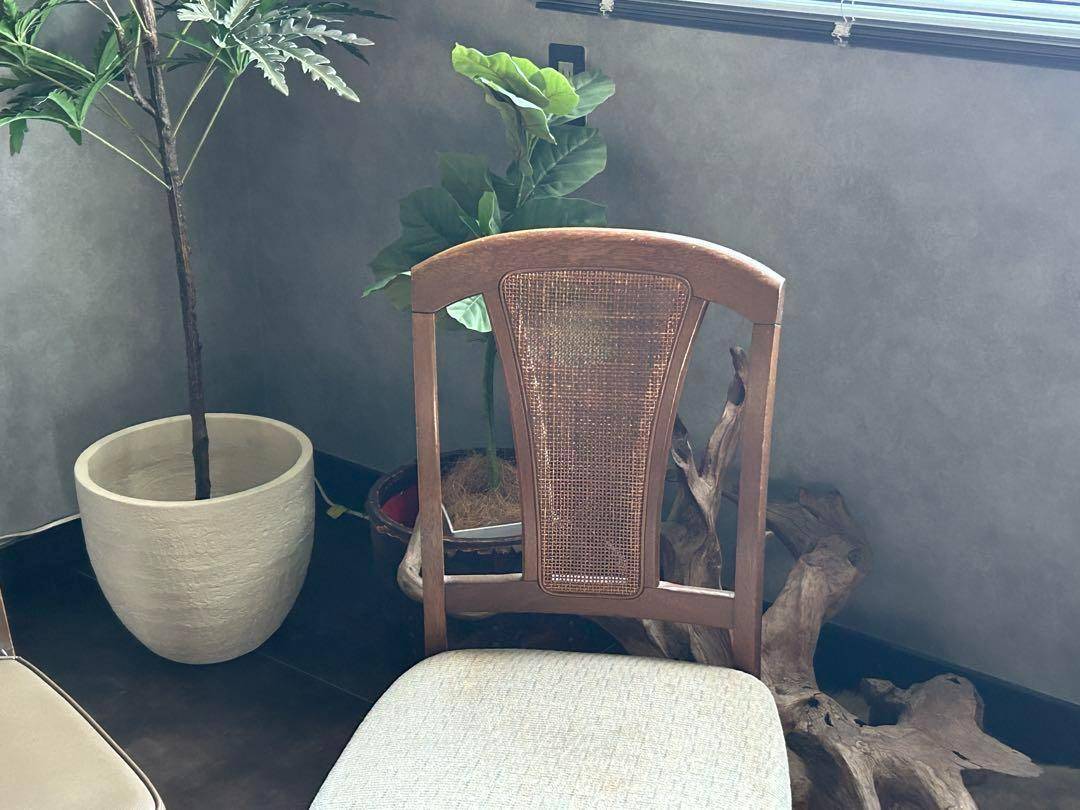 飛騨産業　マルニ木工　ヴィンテージチェア　ラタンバックチェア　2脚セット　H