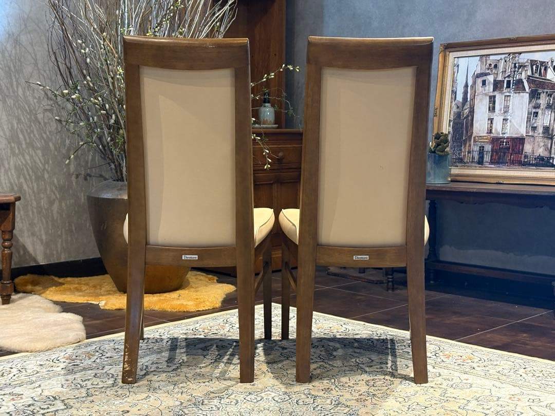 ①カリモク Direttore ディレトーレ ダイニングチェア 合皮レザー nZ