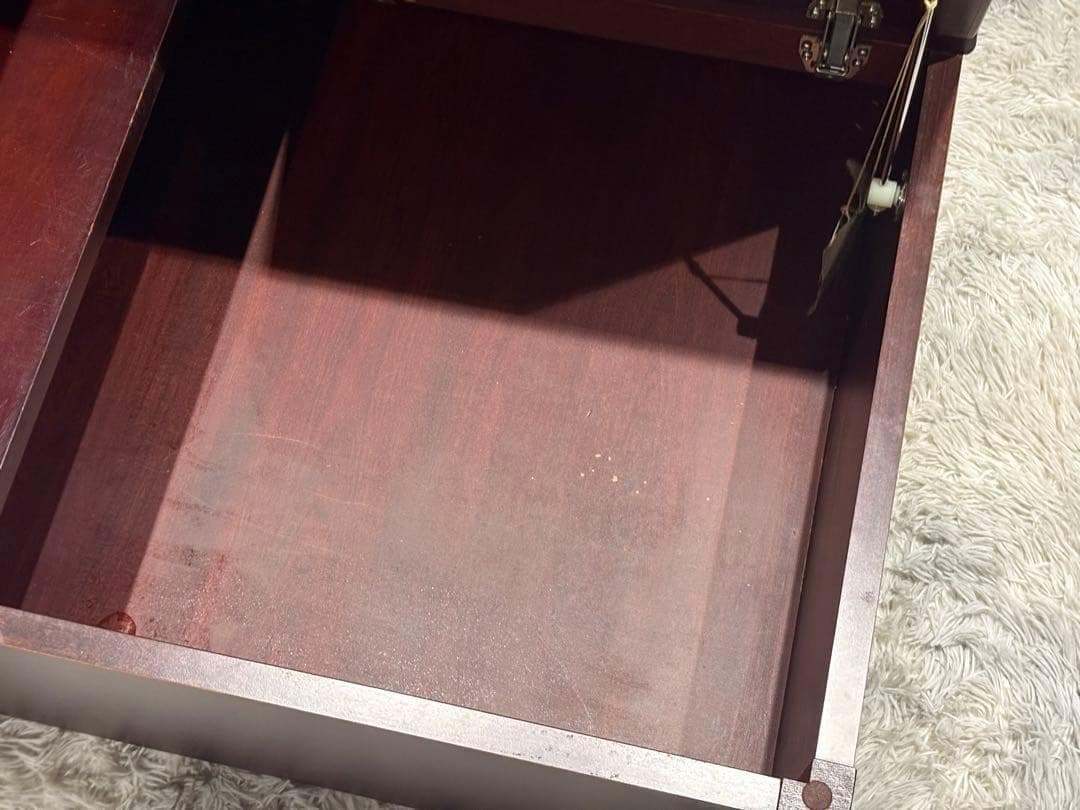 karimoku カリモク　コーナーテーブル　収納　ローズウッド　アンティーク