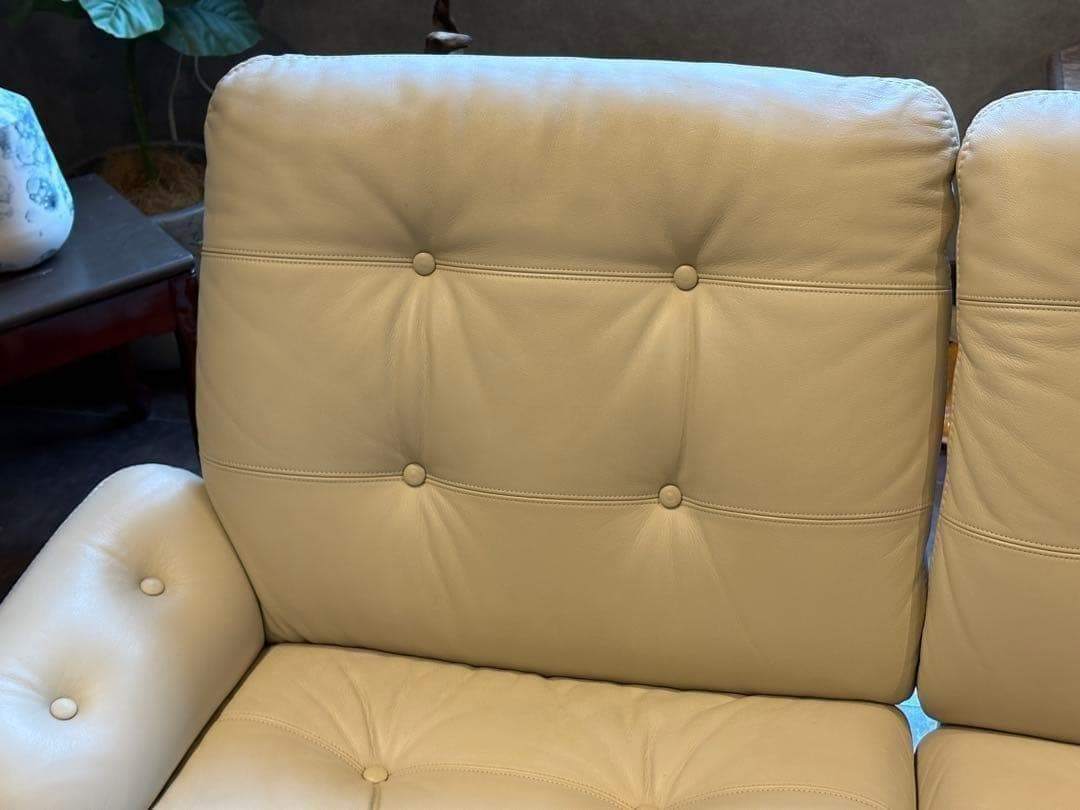 3人掛け本革ソファ　カリモク　karimoku セパレートソファ　3脚　InZ