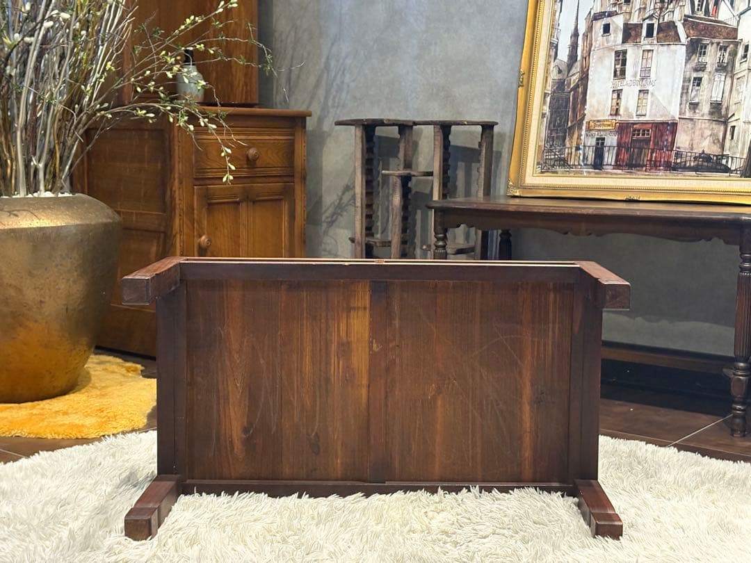 ローテーブル　センターテーブル　無垢材　ヴィンテージ　アンティーク　IZ