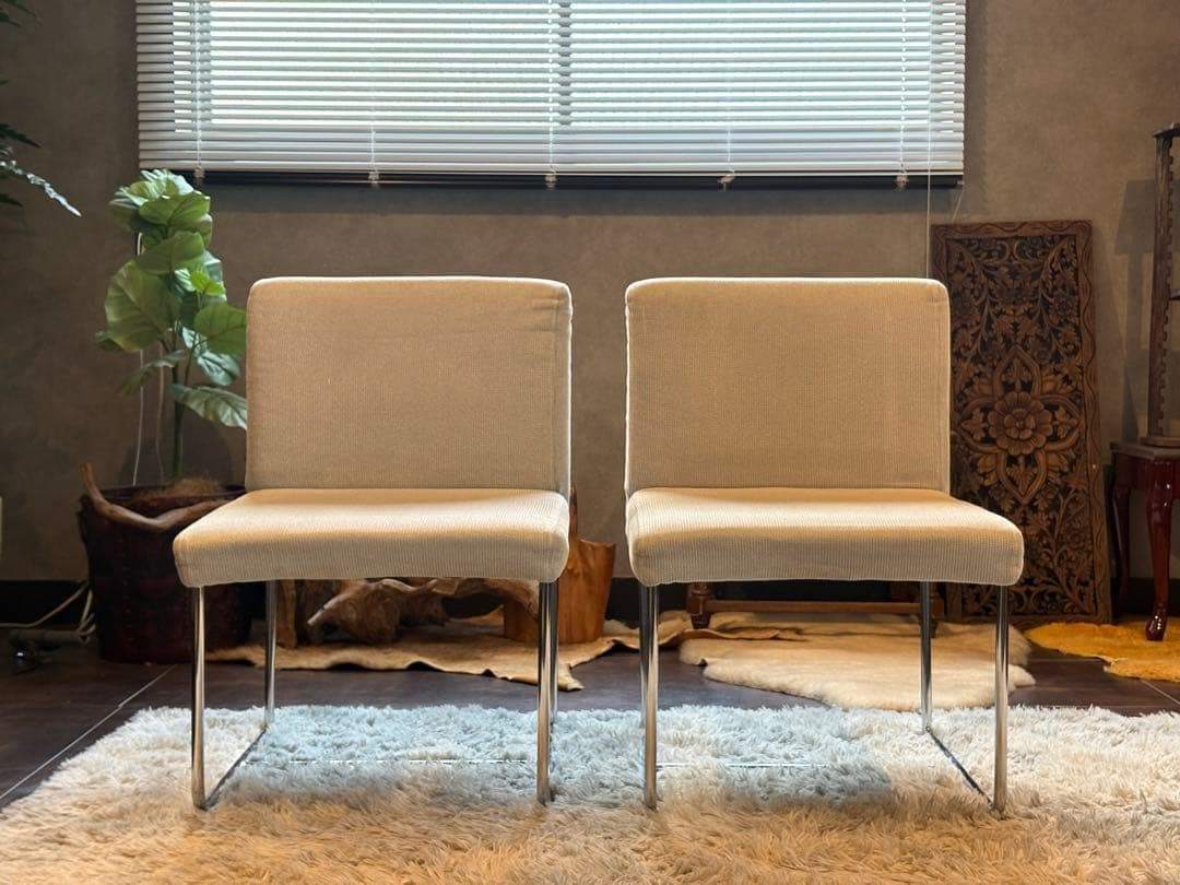 アクタス　ACTUS スチールチェア　ベージュ　ファブリック　シティ　SR